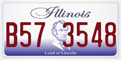 IL license plate B573548