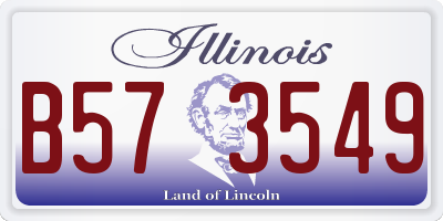 IL license plate B573549