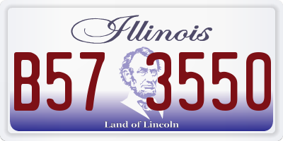 IL license plate B573550