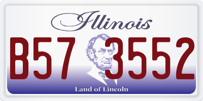 IL license plate B573552