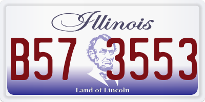 IL license plate B573553