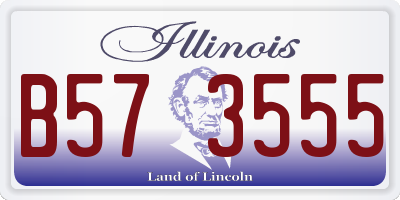 IL license plate B573555
