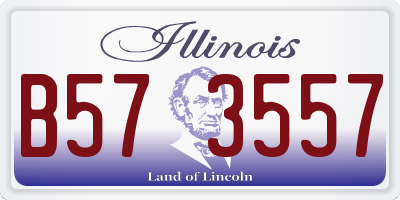 IL license plate B573557