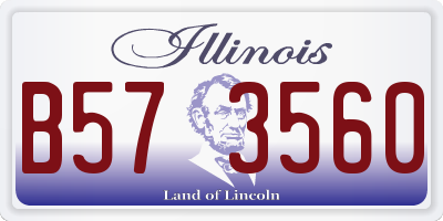 IL license plate B573560