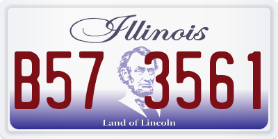 IL license plate B573561