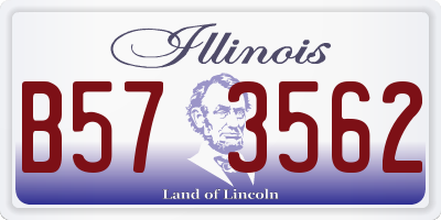 IL license plate B573562