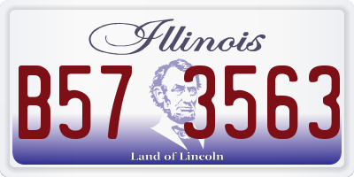 IL license plate B573563