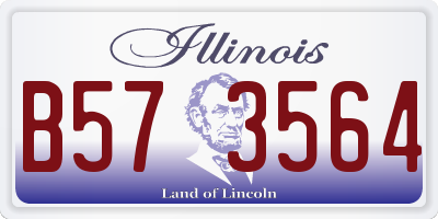IL license plate B573564