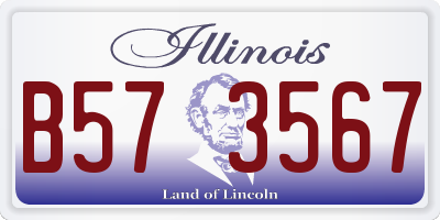 IL license plate B573567