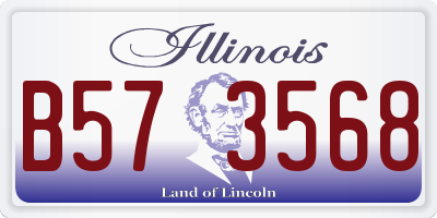 IL license plate B573568