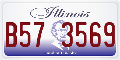 IL license plate B573569