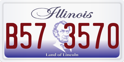 IL license plate B573570