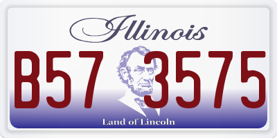 IL license plate B573575