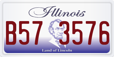 IL license plate B573576