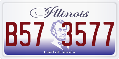 IL license plate B573577