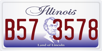 IL license plate B573578