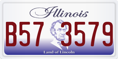 IL license plate B573579