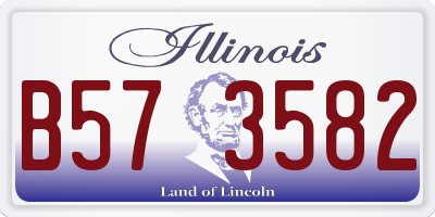 IL license plate B573582