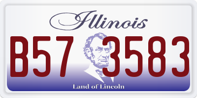 IL license plate B573583