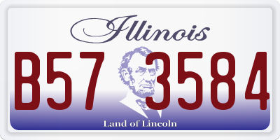 IL license plate B573584
