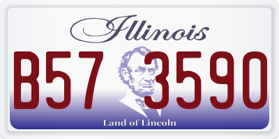 IL license plate B573590