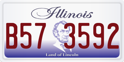 IL license plate B573592