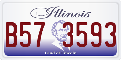 IL license plate B573593