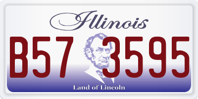 IL license plate B573595