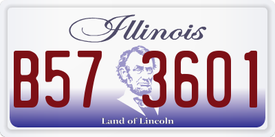 IL license plate B573601