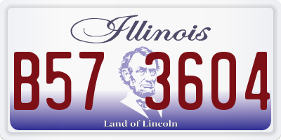 IL license plate B573604