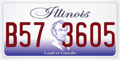 IL license plate B573605