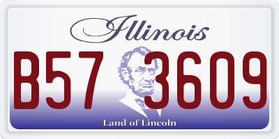 IL license plate B573609
