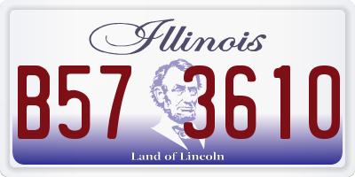 IL license plate B573610