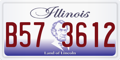 IL license plate B573612