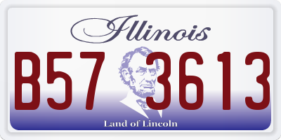 IL license plate B573613