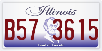 IL license plate B573615