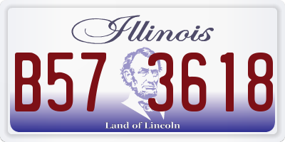 IL license plate B573618