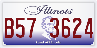 IL license plate B573624