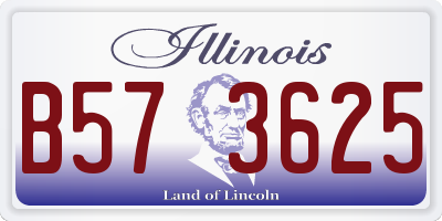 IL license plate B573625