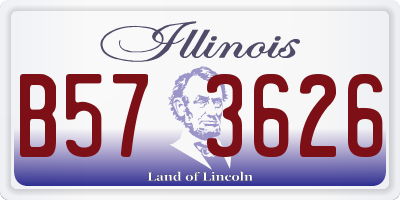 IL license plate B573626