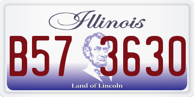 IL license plate B573630