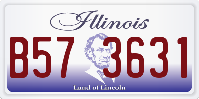 IL license plate B573631
