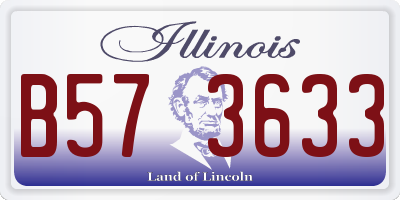 IL license plate B573633