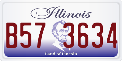 IL license plate B573634