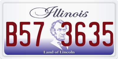 IL license plate B573635