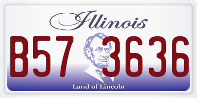 IL license plate B573636