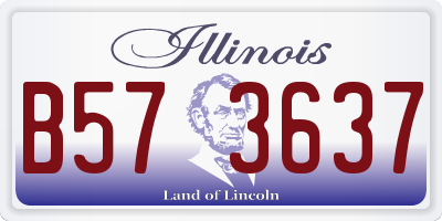 IL license plate B573637