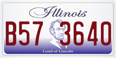 IL license plate B573640