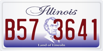 IL license plate B573641