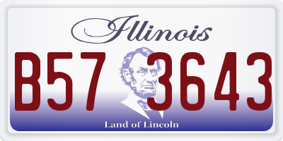 IL license plate B573643